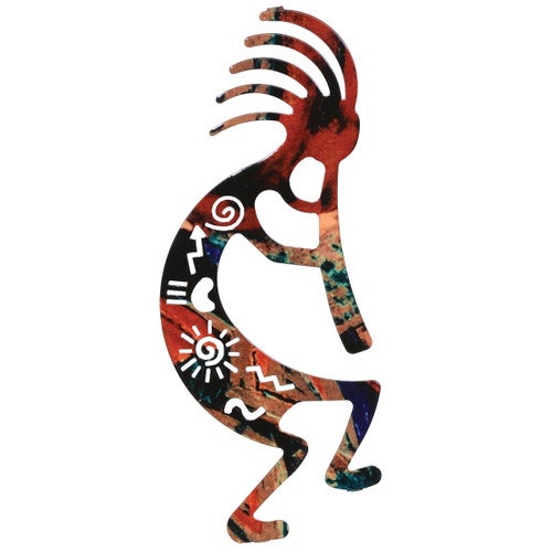 Story Kokopelli Metal Wall Art - 8 Inch