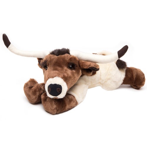 Stretching Longhorn Stuffed Animal
