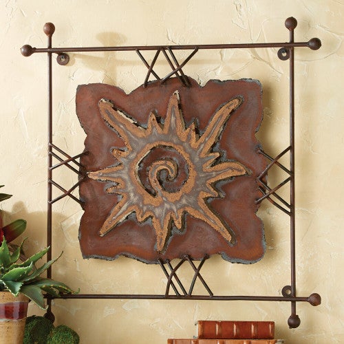 Sun "Rawhide" Metal Wall Art - Small