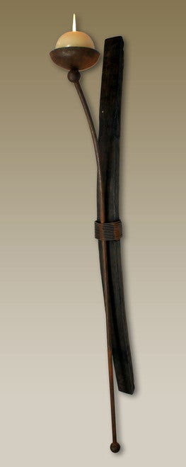 Tall Tequila Stave Wall Candle Holder