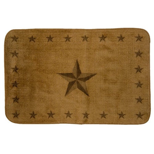 Tan Star Bath Rug - 2 x 3