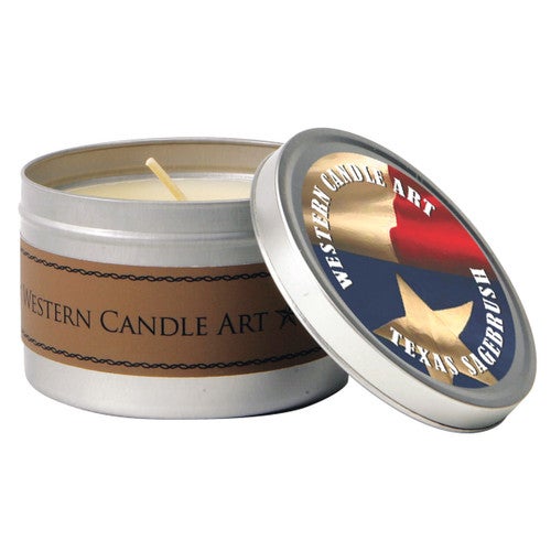 Texas Sagebrush Western Tin Candle
