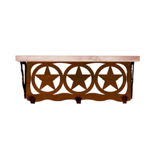 Texas Star 20 Inch Pine Hook Shelf