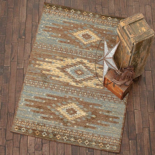 Three Spirits Blue Rug - 2 x 3