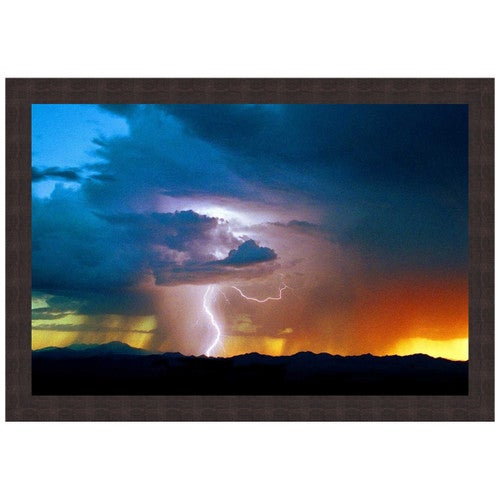 Thunderstorm Over the Foothills Framed Art