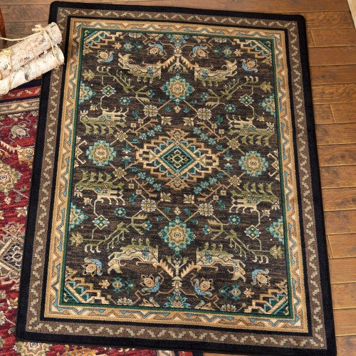 Tribal Echoes Deepwoods Rug - 4 x 5