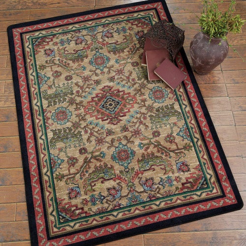 Tribal Echoes Saddle Rug - 3 x 4