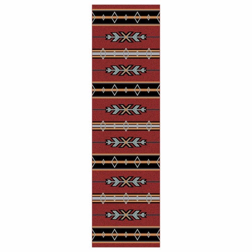 Tribal Fire Rug - 2 x 8