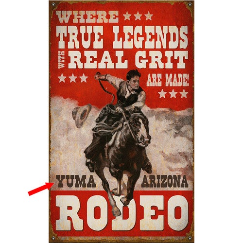 True Grit Personalized Sign