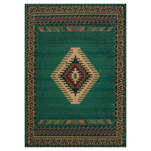 Tucson Green Rug - 8 x 11