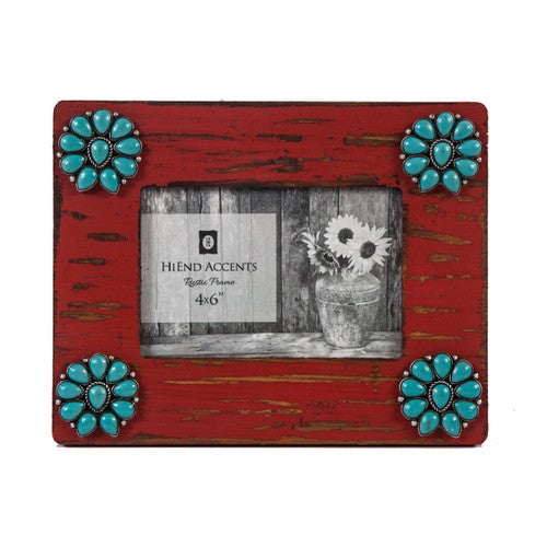 Turquoise Blossom 4 x 6 Photo Frame