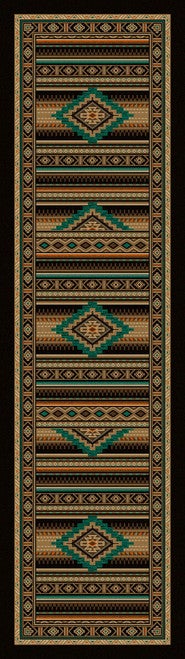 Turquoise Mountain Rug - 2 x 8