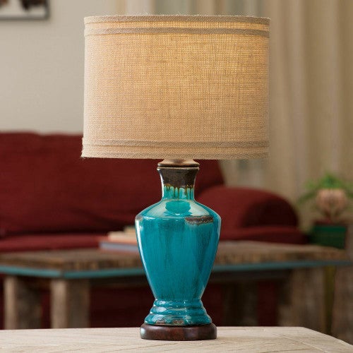 Turquoise River Table Lamp