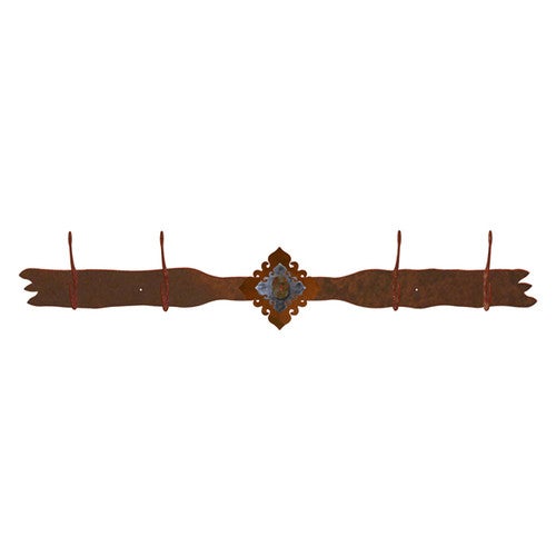 Unakite Stone 4 Hook Coat Rack