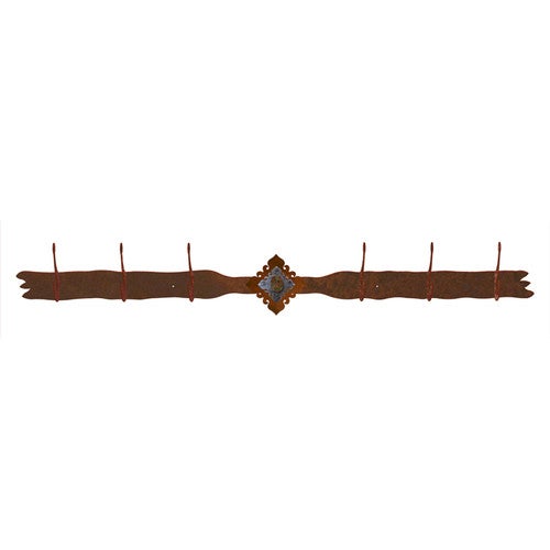 Unakite Stone 6 Hook Coat Rack