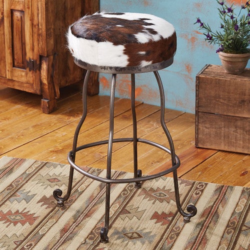 Vaquero 32 Inch Cowhide Barstool