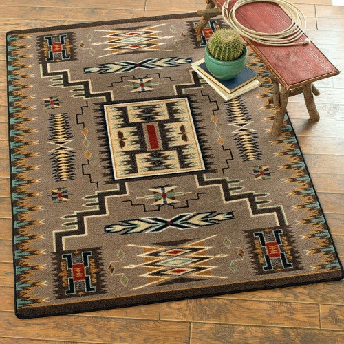 Vision Catcher Turquoise Rug - 8 x 11
