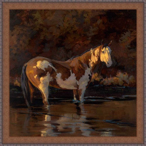 Wading Stallion Canvas Art