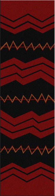 War Path Red Rug - 2 x 8