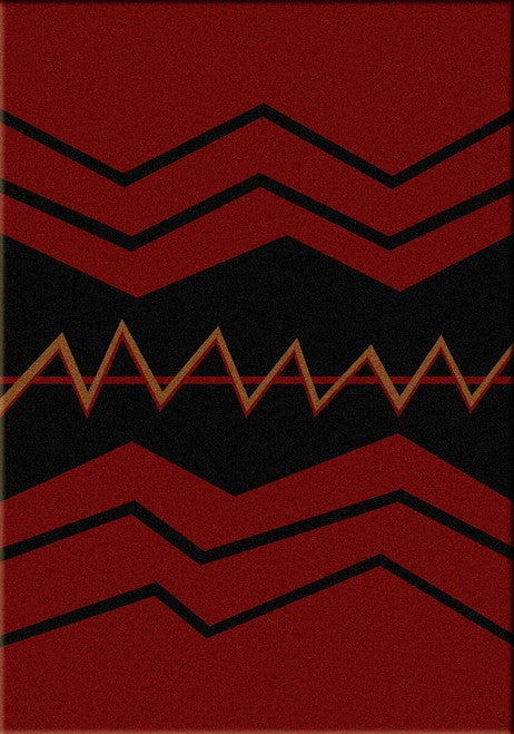 War Path Red Rug - 5 x 8