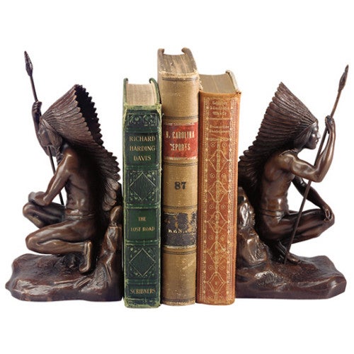 Warrior Chief Bookends - Set of 2