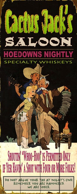 Western Saloon Sign