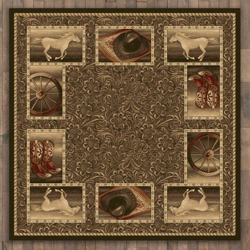 Western Home Rug - 11 Ft. Square