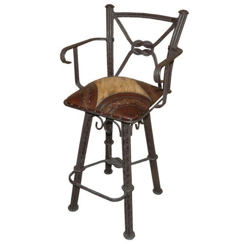 Coronado Iron Barstool with Arms
