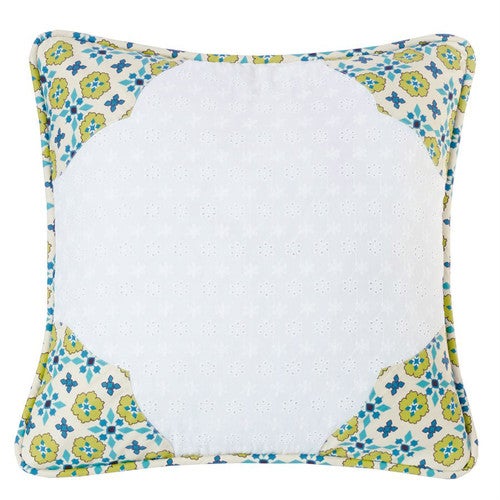Western Spring Scalloped Accent Pillow