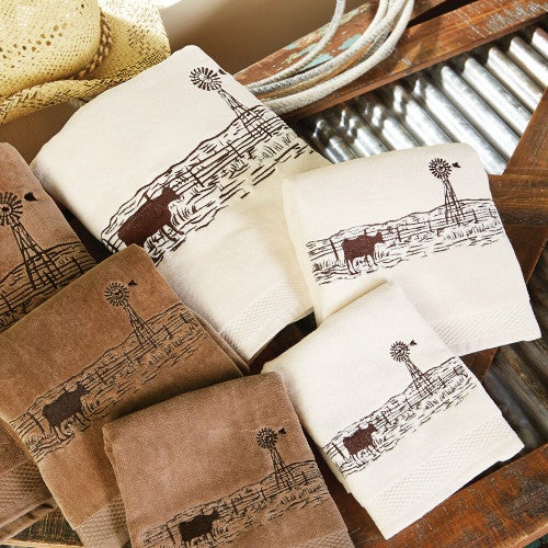 Western Visions Towel Set - Cream - OUT OF STOCK UNTIL 02/03/2026