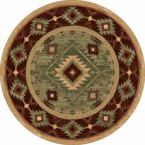Whiskey River Sage Rug - 8 Ft. Round