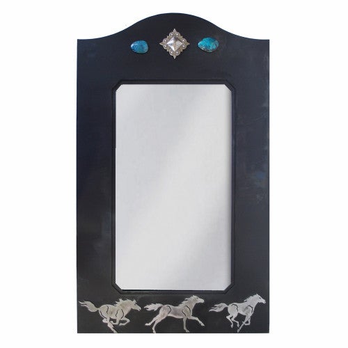 Wild Horses Mirror - 36 Inch
