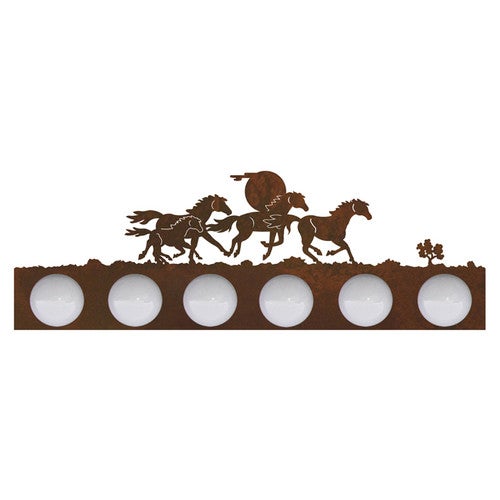 Wild Horses Vanity Light - 6 Light