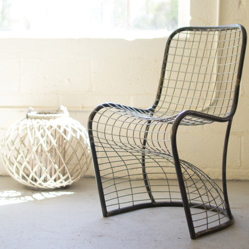 Wire Basket Dining Chair