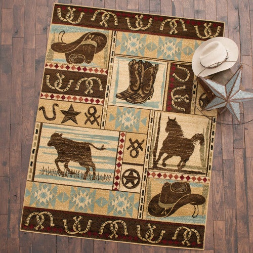 Wrangler Cowboy Rug - 5 x 8