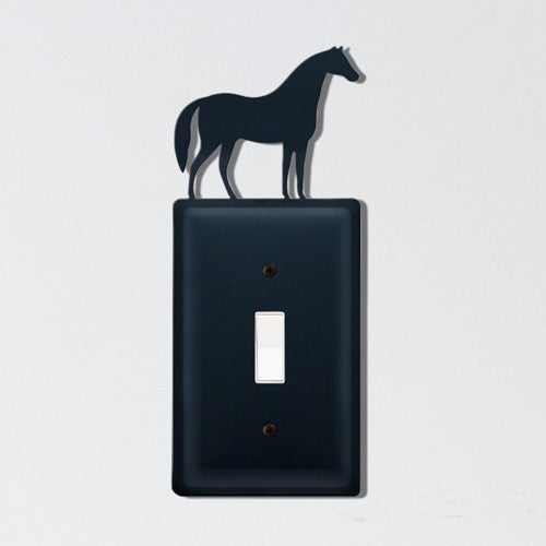 Wrought Iron Horse Single Switch Cover