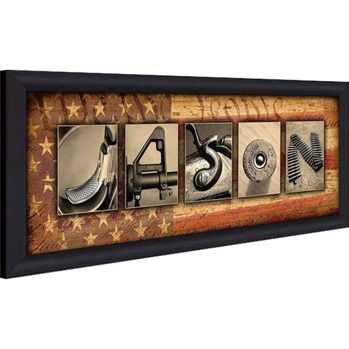 Gunslinger Personalized Framed Canvas