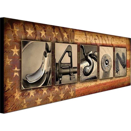 Gunslinger Personalized Block Mount - 18 x 7