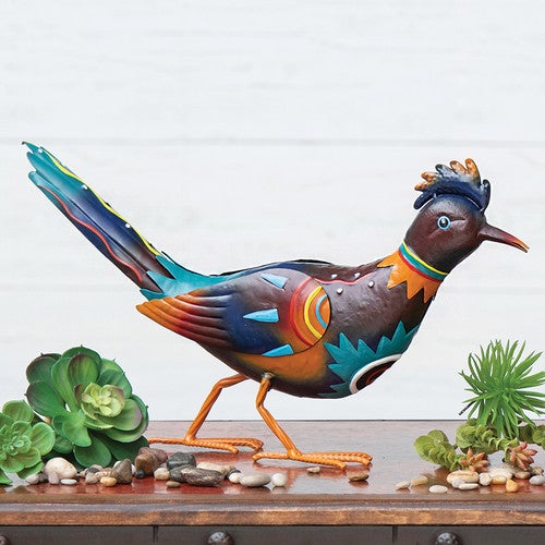 Painted Desert Roadrunner Metal Decor - OUT OF STOCK