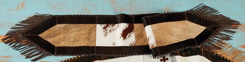 Plain Cowhide Table Runner