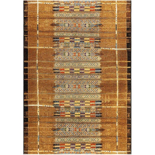 Tribal Stripes Gold Indoor/Outdoor Rug - 5 x 8 - OUT OF STOCK UNTIL 05/07/2025