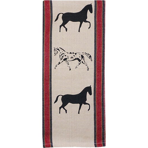 Horse Show Red Kitchen Towels - Set of 2