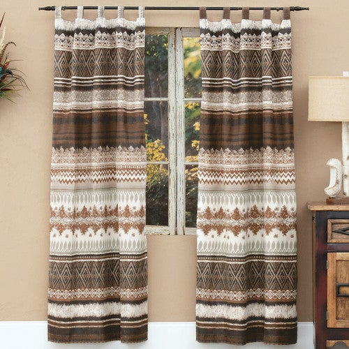Southwest Mocha Lined Drapes