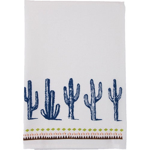 Blue Cactus 5 Pc Tea Towel Set