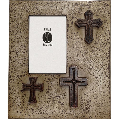 Tres Cruces 4 x 6 Photo Frame - Cream