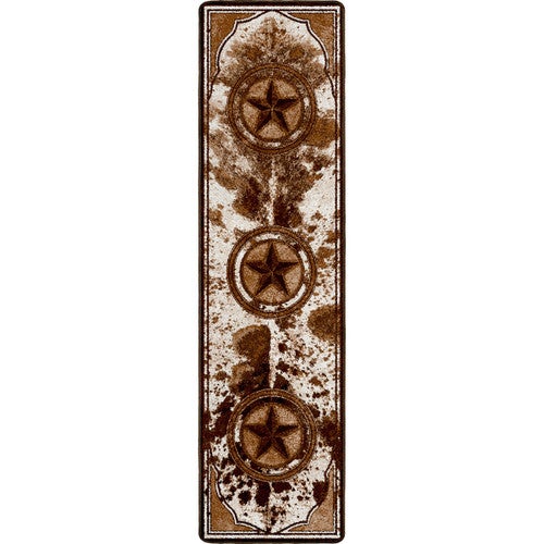 Lone Star Cowhide Rug - 2 x 8