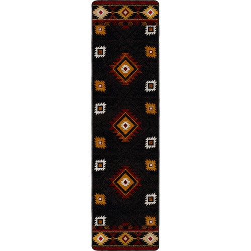 Diamond Creek Black & Tan Rug - 2 x 8
