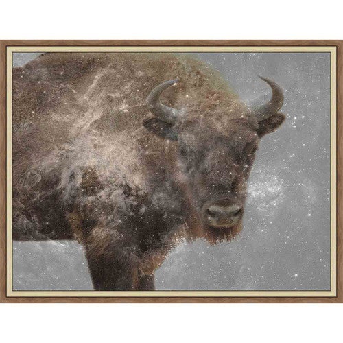 Snowfall Bison Wall Art