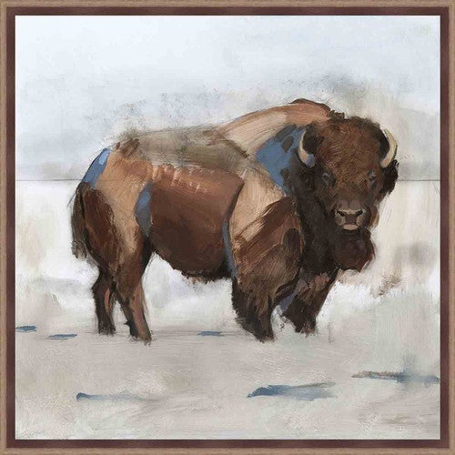 December Bison I Wall Art