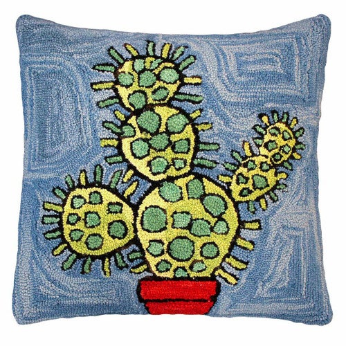 Bloomers I Hooked Wool Pillow